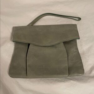 HOBO Gray Wristlet Clutch